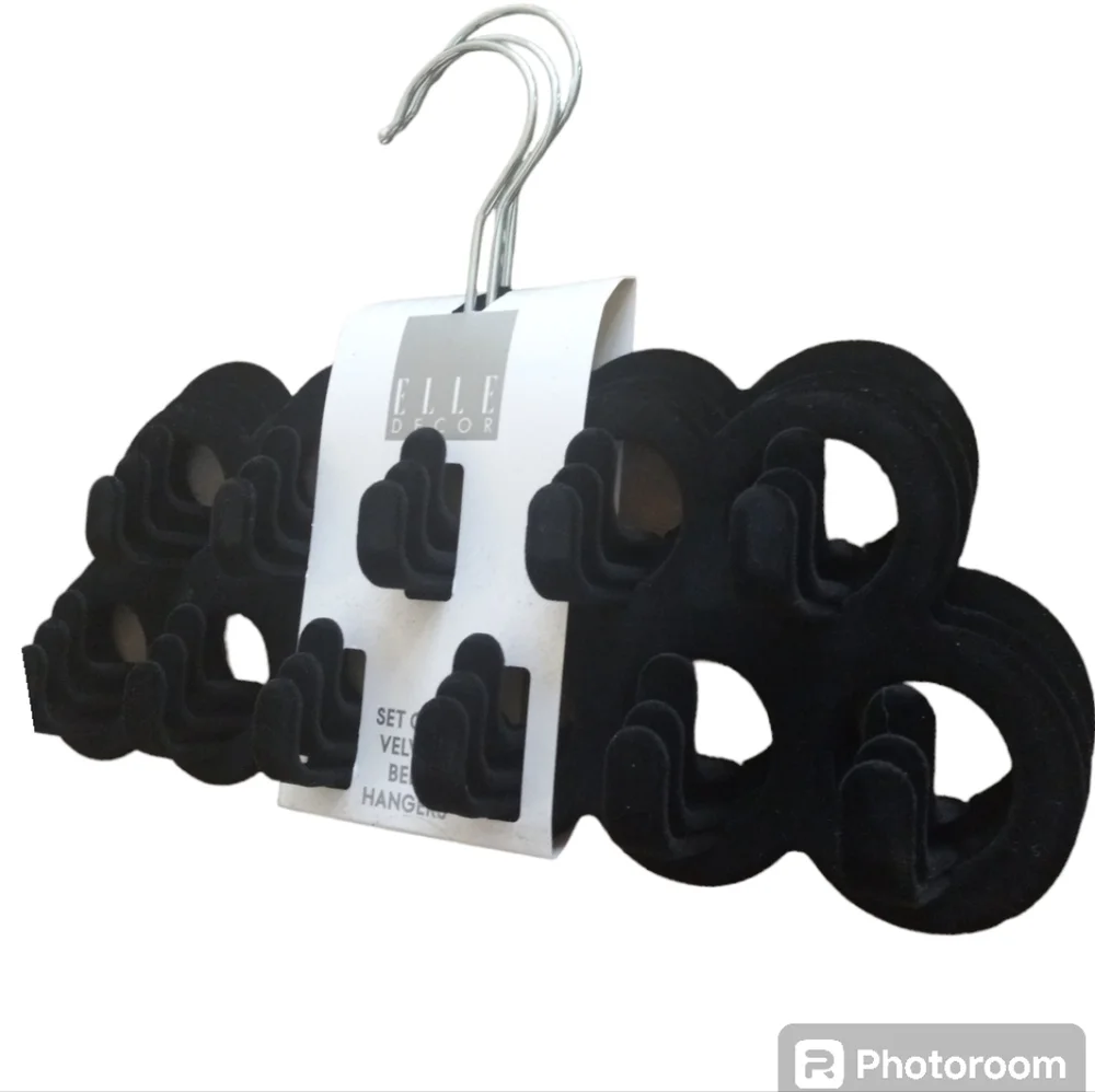 Skinny Velvet Hangers Pack of 3 anti-slip No Slip Organization compact NEW Soft